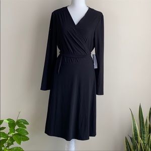 Emma and Michelle beautiful a line wrap around dress